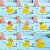 16pcs Mini Size Glow-in-the-Dark Ducks Yellow Ducklings Ornaments Luminous Ducklings  Party Favors