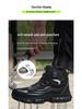 Lightweight Rotating Button Safety Shoes - Anti-Smash, Anti-Puncture; Ideal for Construction & Labor Work