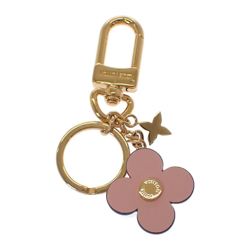 LOUIS VUITTON  M63085 Bag charm gold/pink metal/leather Women
