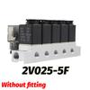 2V025-08 06 Pneumatic Solenoid Valve - 2 Way 2 Position Normally Closed NC 1/4 Port Air Control Valve 12V 24V 110V 220V AC DC