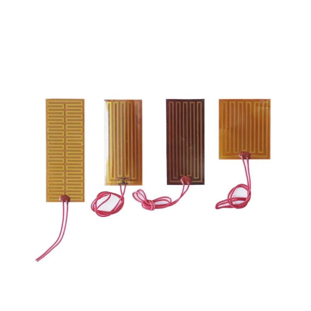 

14-300mm 12V 24V Eeletric PI Polyimide Film Heater Heating Element With Adhesive For 3D Printer Oil Tank Car Defrosting Defoging 15mm Round 12V 5W
