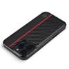LC.IMEEKE For iPhone 16 Pro Case Carbon Fiber Texture Leather+TPU+EVA Phone Cover