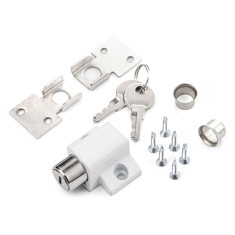 

Aluminum Sliding Window Security Locks Keyed Window Stops Adjustable Security Window Stops for Child & Pet Safety 1 белый