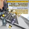 USB4.0 Thunderbolt3/4 Magnetic USB C To Type C Adapter 240W 40Gbps Fast Charging Magnet Charge Converter Cable 8K@60Hz Adapter
