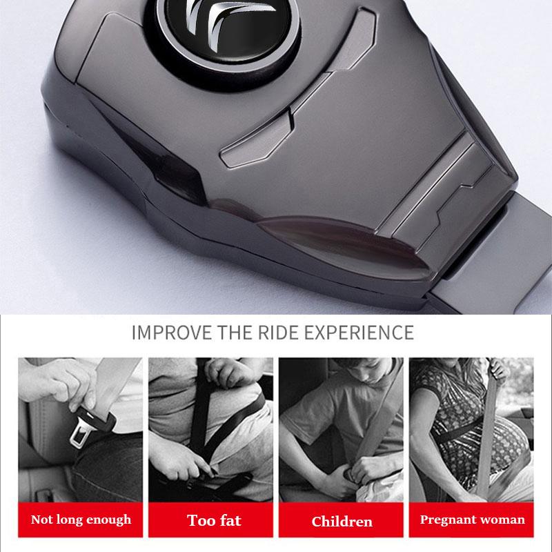 Car Seat Belt Extension Plug Safety Seat Lock Clip Buckle For Citroen C1 C2 C4 C5 C3 C4L C8 Berlingo Xsara Picasso Accessories