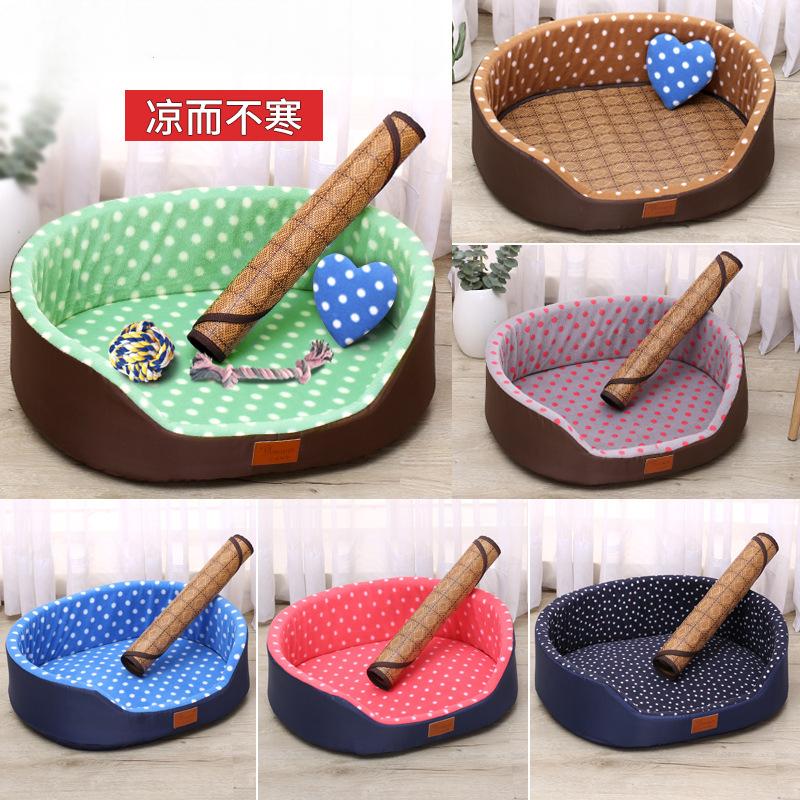 Hundebett-Matte, Anzug, weiches Sofa, Zwinger, Welpe, atmungsaktiv, langlebig, Decke, Kissen für kleine und mittelgroße Hunde, Heimtierbedarf