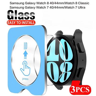Tempered Glass Film for Samsung Galaxy Watch 8 40mm 44mm 8 Classic 46mm Ultra 7 40/44mm Ultra Easy Install