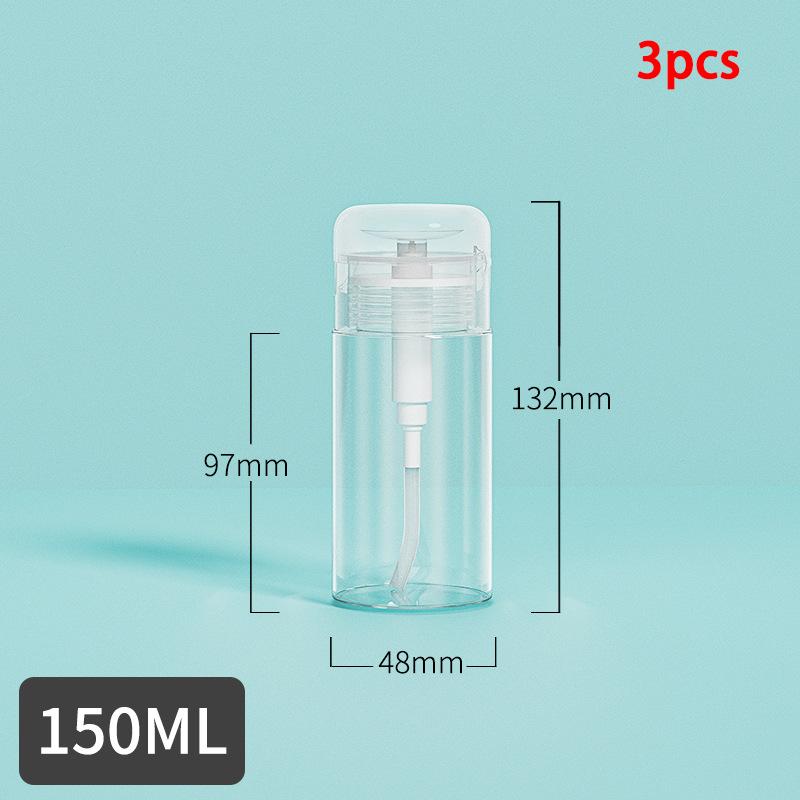 120/150/200ml Makeup Remover Dispenser Bottles Empty Alcohol Refillable Bottles Nail Polish Remover Pressed Toner Nail Lotion