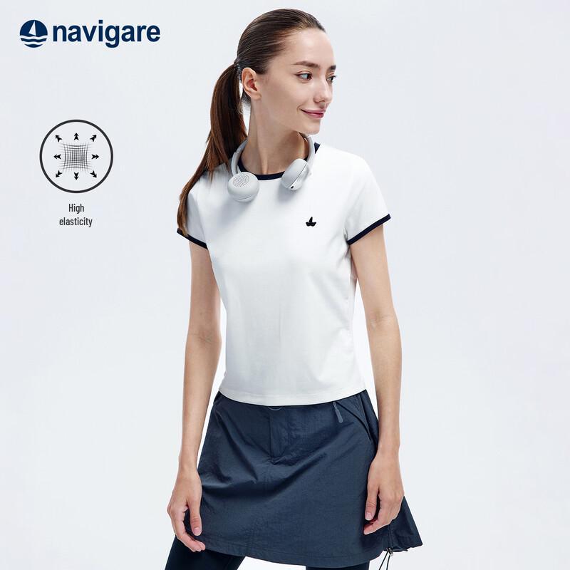 Navigare Women s Summer High-Elastic Short-Sleeve T-Shirt M