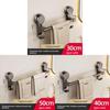 Modern Minimalist Suction Towel Bar With Hooks For Bathroom Storage