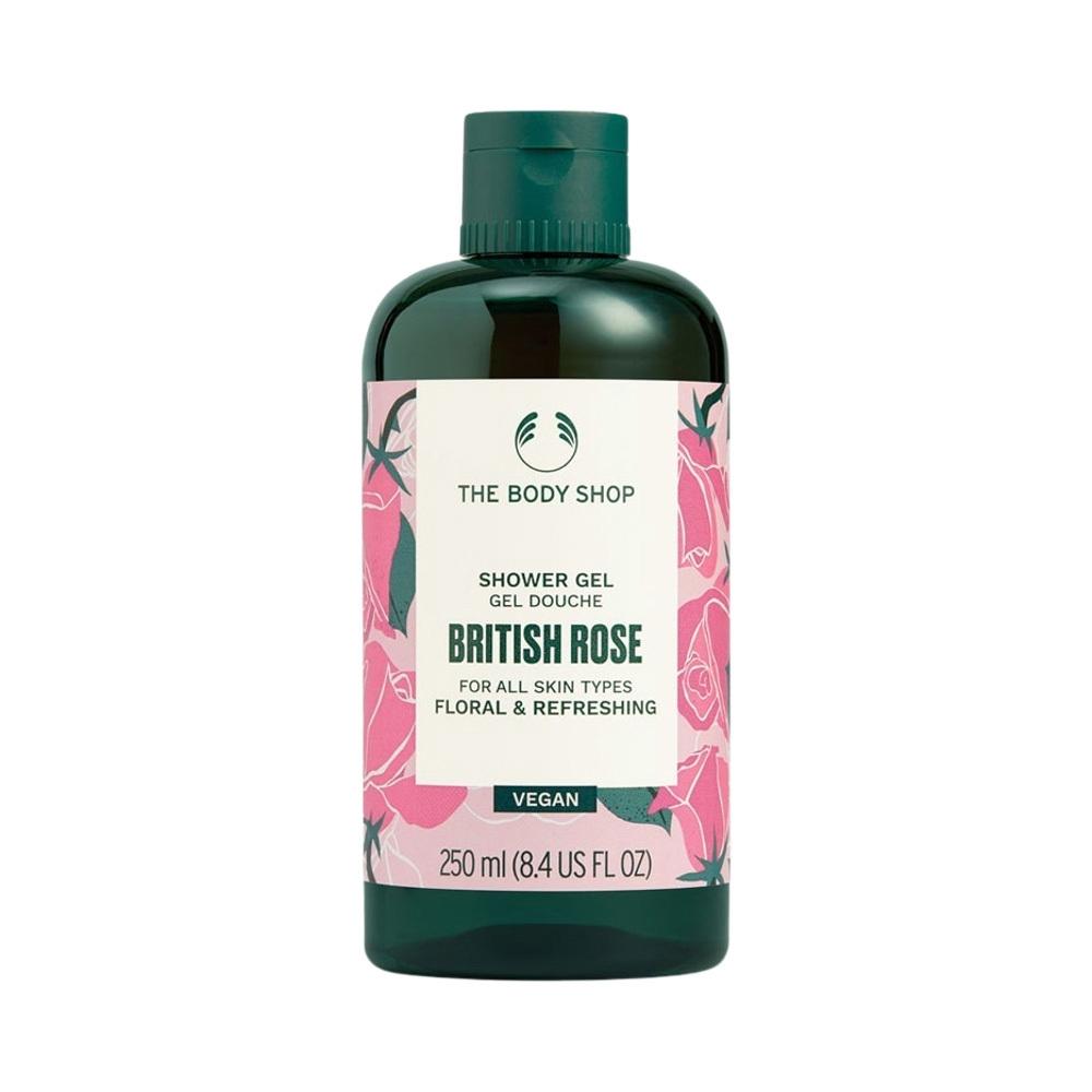The Body Shop British Rose Body Care Set Of 2  Shower Gel 250ml+Body Lotion 200ml 