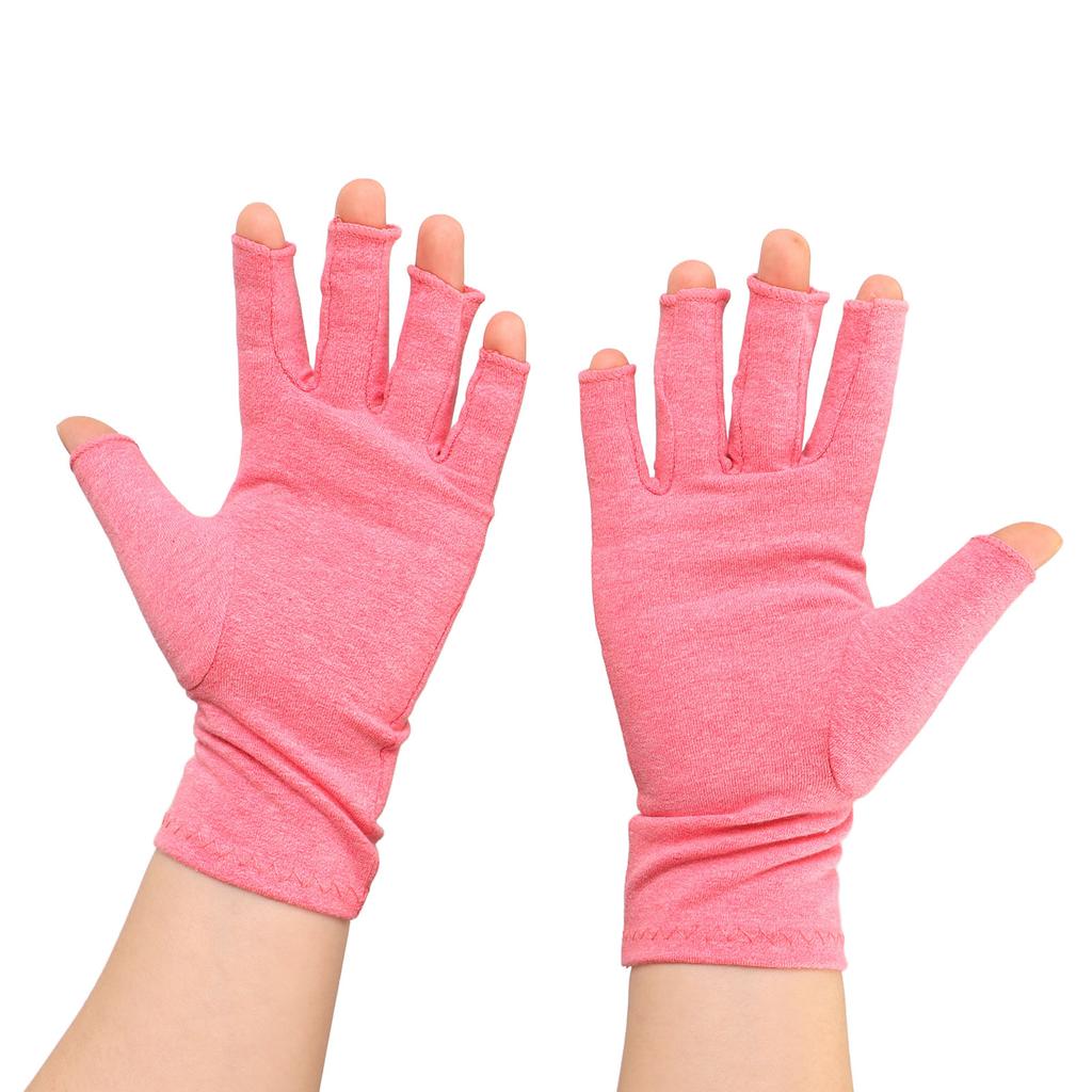 Arthritis Compression Gloves Rheumatoid Carpal Tunnel Soreness Relief Fingerless Gloves for Computer Typing M