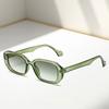 Fashion Unisex Oval Frame Sunglasses with UV400 Protection Leopard Pattern Vintage Travel Sunglasses for Outdoor Activities