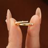New Fine Rings Unisex Hip Hop Moissanite Ring Engagement Adjustable Half Open Twist Eternity Band Ring Gifts Unisex