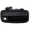 Black Plastic & Metal Right Exterior Car Door Handle, Matte Finish