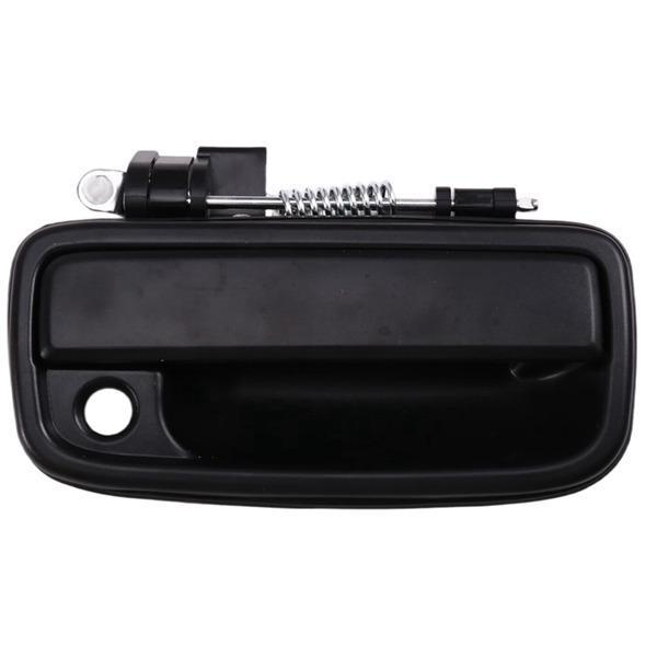 Black Plastic & Metal Right Exterior Car Door Handle, Matte Finish