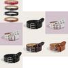 Womens Fashion Belt With Metal Pin Buckle And Star Accents For Office And Daily Use