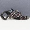 High-End Rhinestone Rivet Leather Belt - Women's Punk Hip Hop Rock Y2K Fashion Accessory