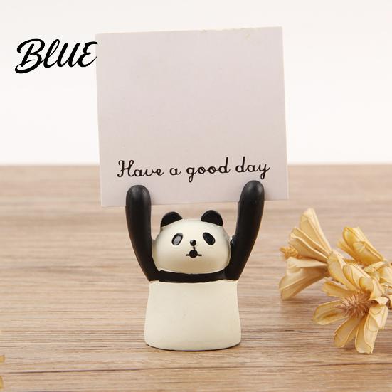 Business Card Holder Memo Holder Resin Cartoon Animal Paper Photo Clip Stand