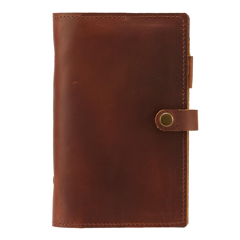 2024 High Quality Handmade Genuine Leather Notebook Journals Vintage 100g Dowling Paper Loose-Leaf Design