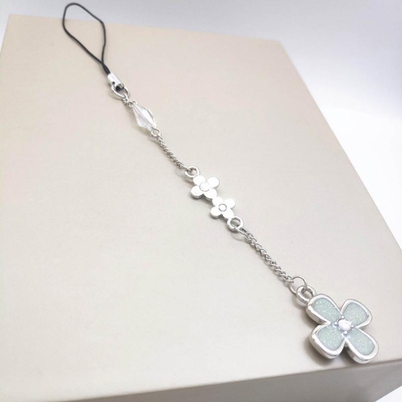 Cartoon Anime Flower Hanging Pendant Simple Phone Strap Bag Decoration Portable Hanging Lanyard Gift for Girls Women