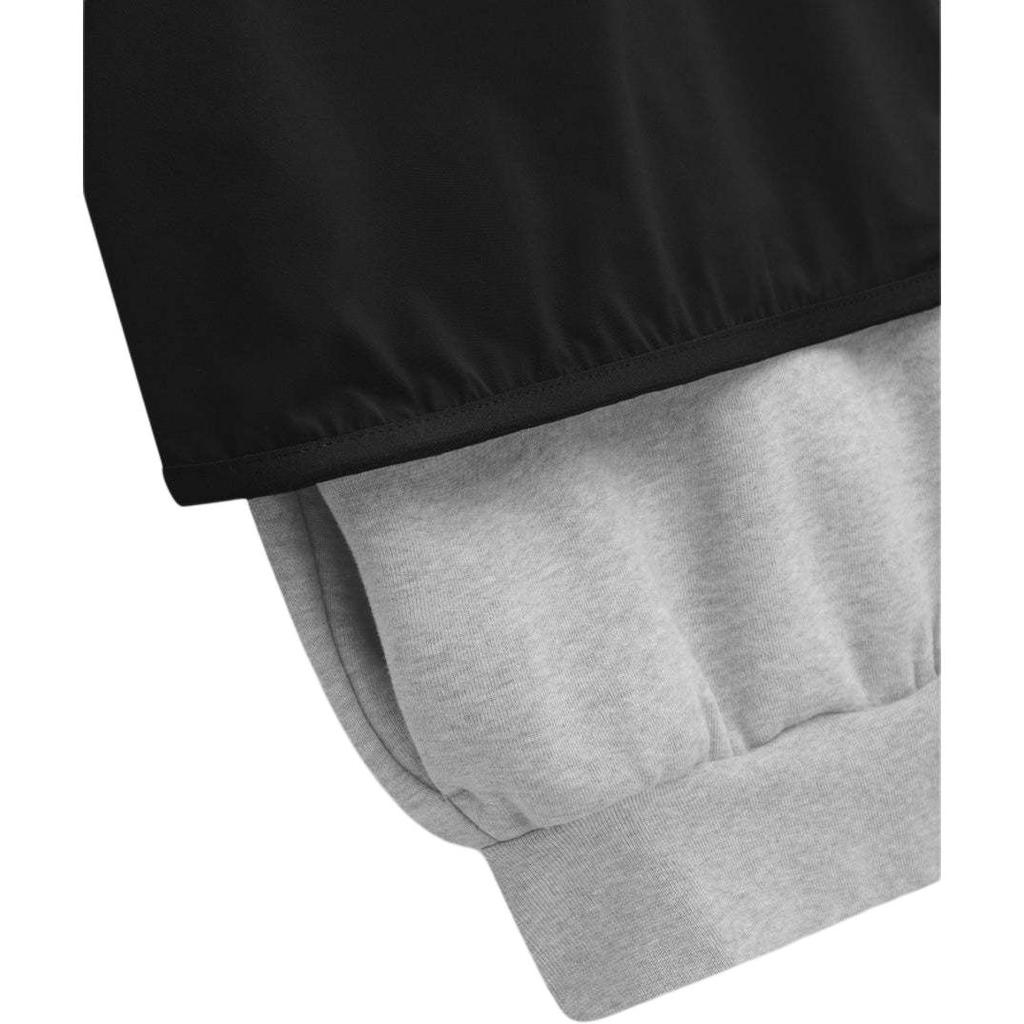 Fear of God Essentials Nylon Fleece Hoodie 'Light Heather Grey Jet Black' Men's 202SP244326F