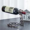Hängande järnkedja Vinställ En flaska Vinställ Ställhållare Kök Matsal källare Kökstillbehör