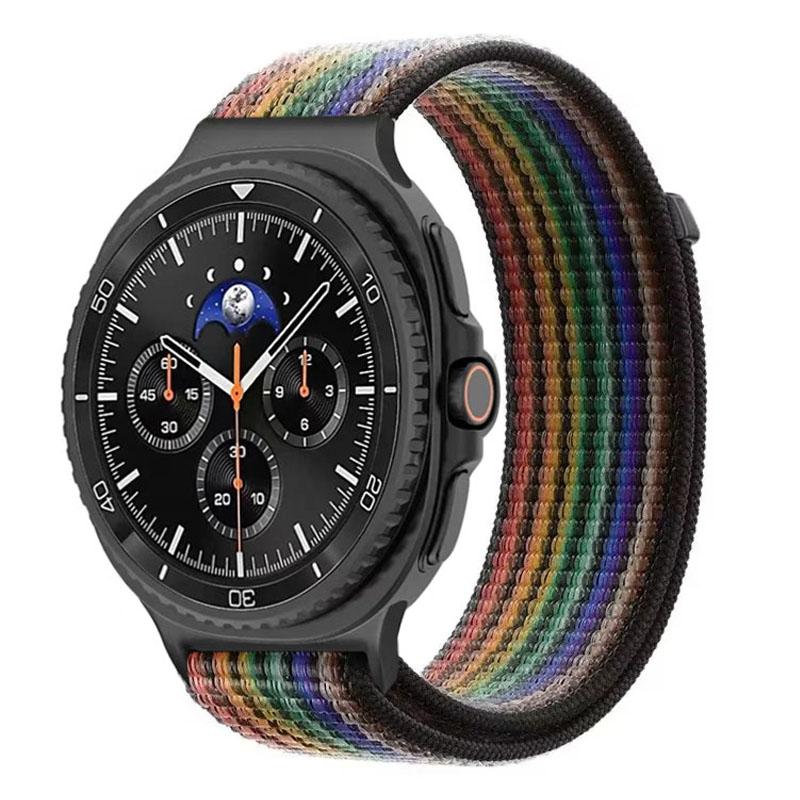 Official Nylon Loop Strap For Samsung Galaxy Watch 8 40mm 44mm Metal Connecting Bracelet Galaxy Watch 8 Classic 46mm Wristband