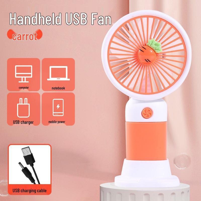 Rechargeable USB Mini Fan: Portable Handheld & Desktop Stand, Ideal Student Gift