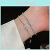 Vintage Geometric Zircon Oval Eye Adjustable Bracelet For Women Gift Jewelry