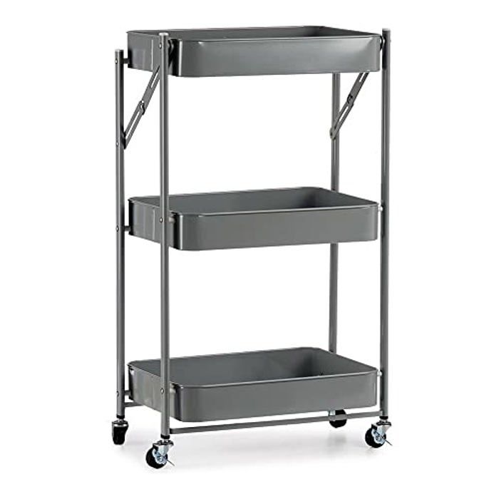 Chariot - Kinvara - S3609934 - Multicolore - 45,5 x 29,5 x 78,5 cm - Petit meuble complément