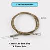 Carbon Steel Wire Puller Connector Head Connect To 6mm Wire Cable Puller Accessories Automatic Thread Guide Electrician Tools