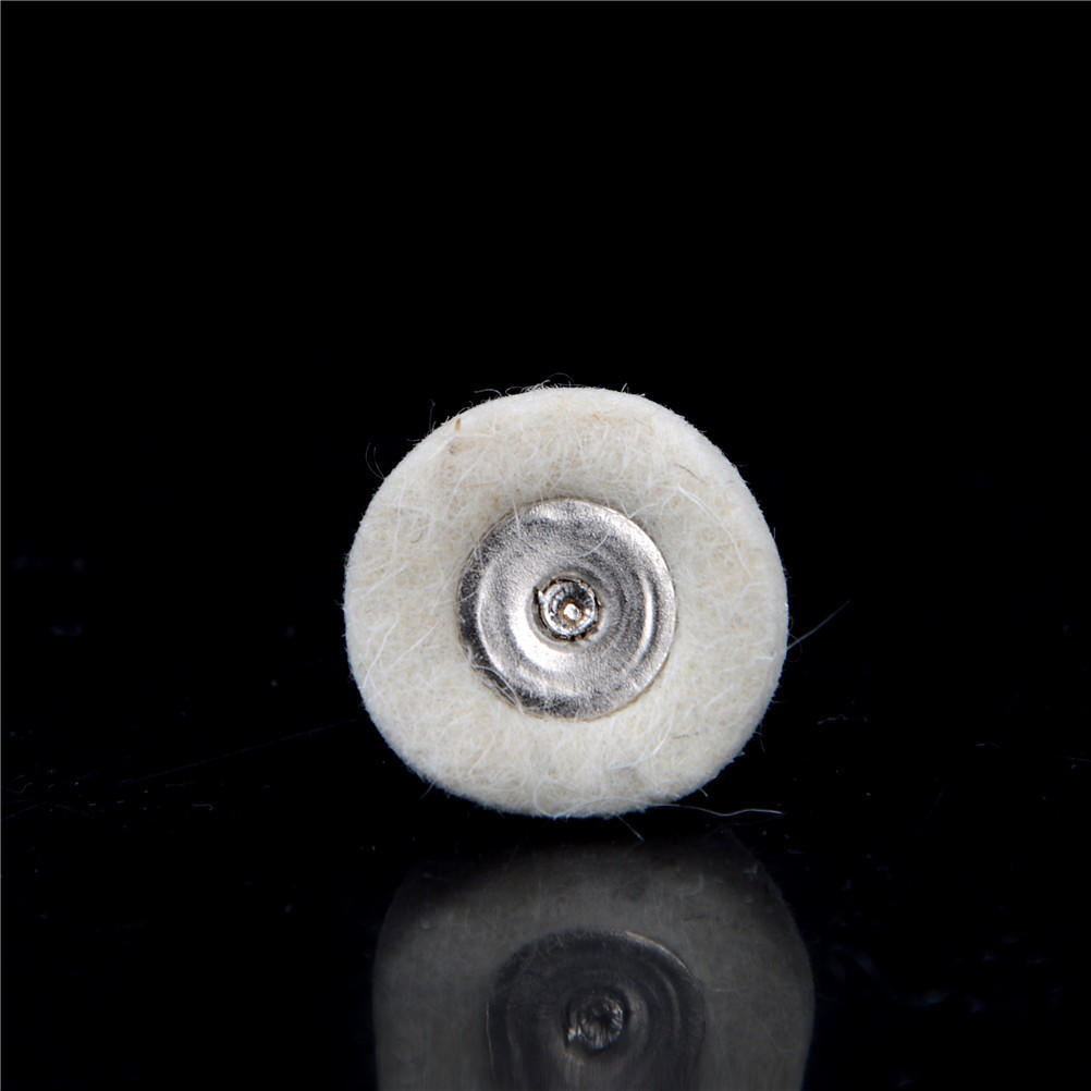 10Pcs 25Mm Wool Felt Polishing Buffing Drill Grinder Wheel Brushes With Handle