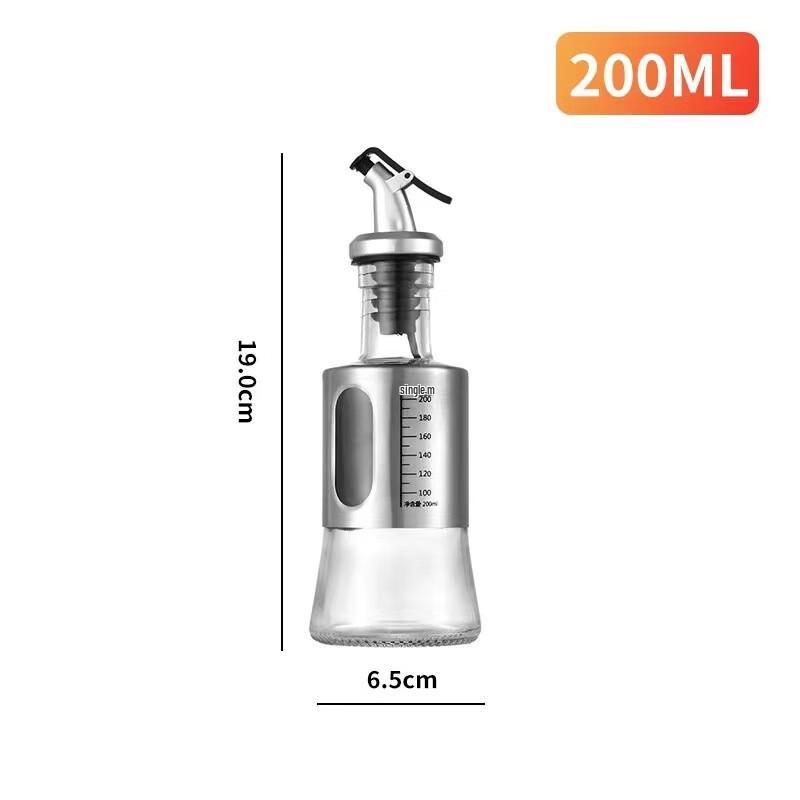Mailang 304 Stainless Steel 200ml Oil & Condiment Dispenser 4-Piece Set