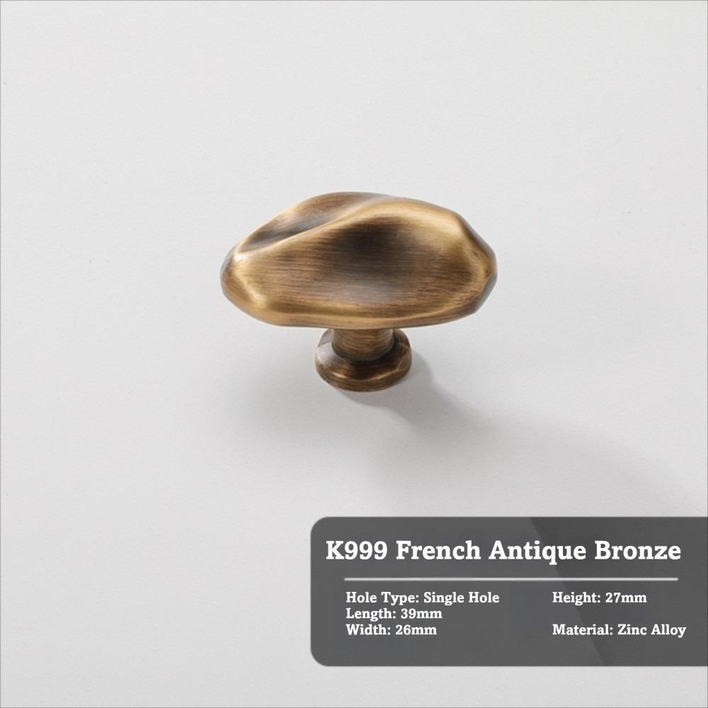 Solid Vintage Furniture Handles Nordic Style Alloy Wardrobe Handles Single Hole Dresser Hardware