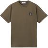 Logo Slim Fit Crew Neck Short Sleeve T-Shirt Men Tops Military-Green K2S152100027S0013-V0054