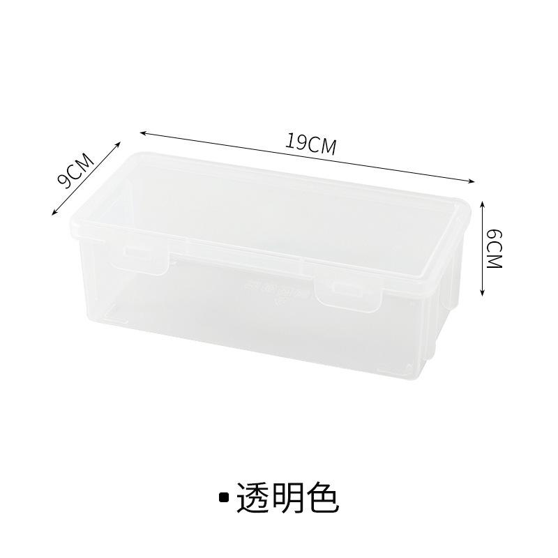 

4 Large Transparent Polypropylene Storage Boxes with Lids — Ideal for Storing Office Supplies, Pencils, and Craft Materials XL