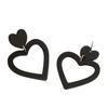 Dopamine Love Acrylic Colored Earrings, Simple and Fashionable Personalized Earrings for Women