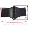 Elegant Palace-Style Wide Waist Belt: Fashionable Elastic Body-Shaping Dress Accessory