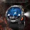 New Outdoor Military Smart Watch Men 1.53" AMOLED Screen IP68 Waterproof Compass Bluetooth Call Sports Bracelet