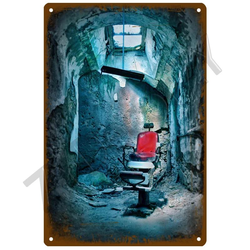 Barber Shop Plaque Metal Sign Vintage For Door Tin Sign Home Interior Paintings Mancave Wall Posters Room Decoration Decor Art