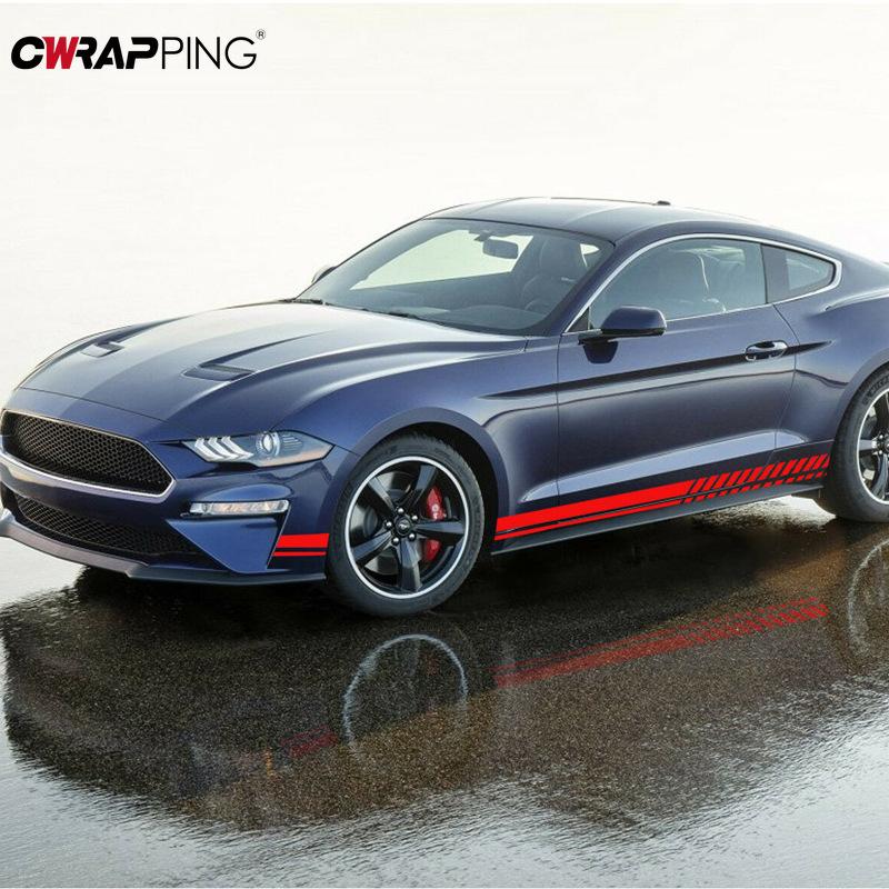 Motorcycle Sports Decals Stickers Car Waist Side Skirt Waterproof Vinyl Films Body Door Decals for Car Motorcycle Accessories