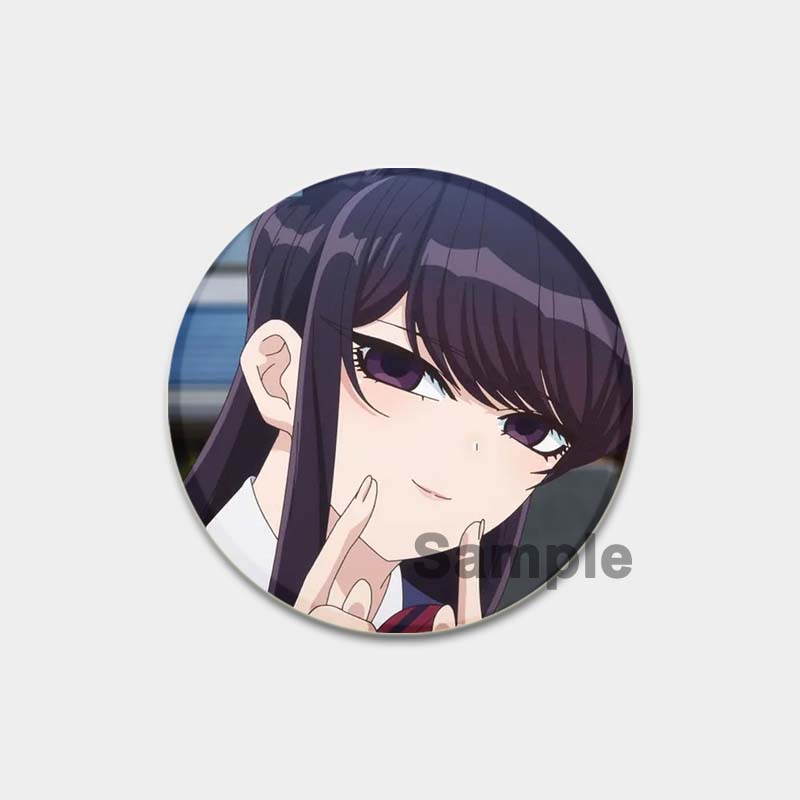 58MM Anime Komi Can T Communicate Lapel Pin Cartoon Cosplay Badge Creative Gifts Gujian Classmates Brooches Cute Pins for Backpacks