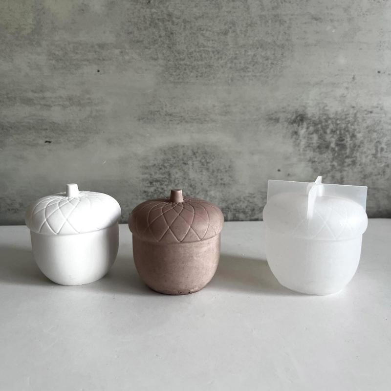 Haselnussform Silikon Kerzenform Silikon Ornamentformen Silikontextur Geeignet für Basteln und Heimdekorationen