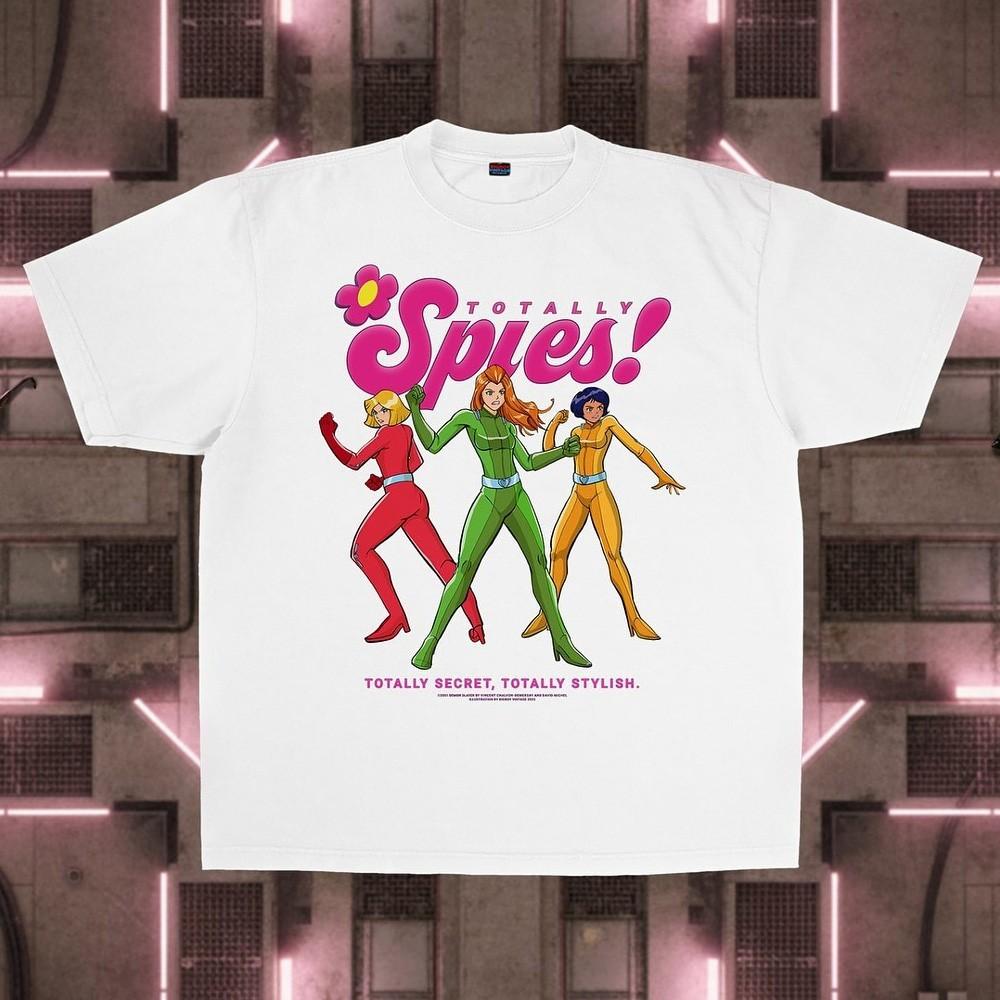 Totally Spies! Cartoon Movie Retro Graphic Tee Unisex Short Sleeve Shirt S-5XL Unisex T-Shirt S