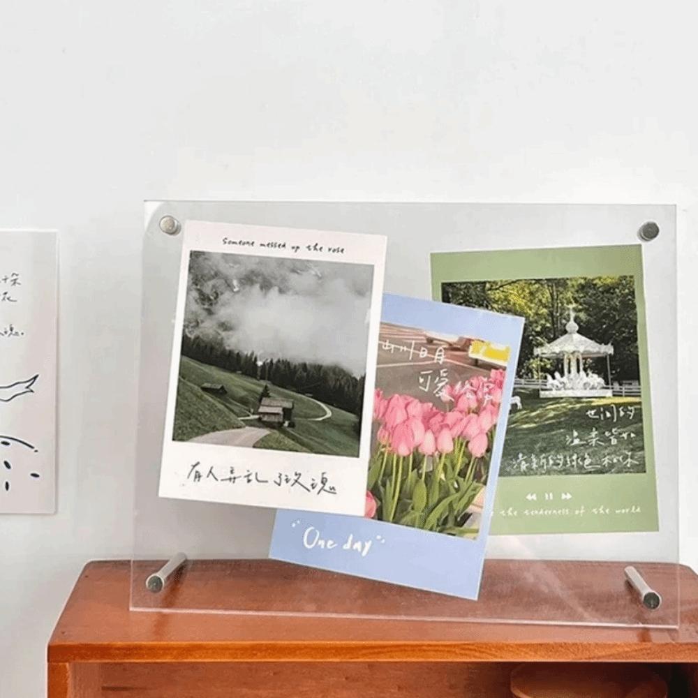 Transparent Acrylic Photo Frame Modern Poster Display Stand New Picture Frame Home Decor