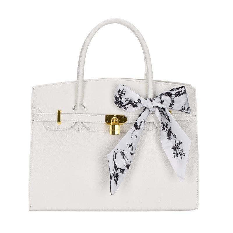 Elegante Colorblock Platinum Umhängetasche - Damenhandtasche mit großem Fassungsvermögen