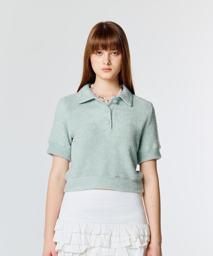 LARTIGENT L15 Terry Collar T-Shirt(Mint)