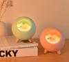 Moin Moin Lamp Electric Cat Paw LED Light Dome Bedside Night Lamp Touch Stepless Dimming Auto Off Cordless Rechargeable Night Table Light Green Warm