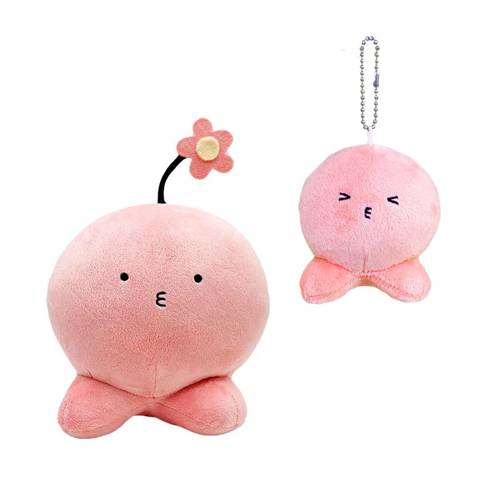 

8cm Taco Poodle Plush Keychain, 26cm Taco Poodle Plush with Small Flower, Cute Animal, Cotton-Sitting, Cosplay Accessory, Room Decoration, Car